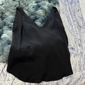 Banana Republic Black Silk Camisole Top